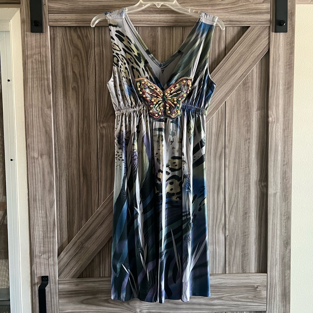 Color in Motion embellished dress